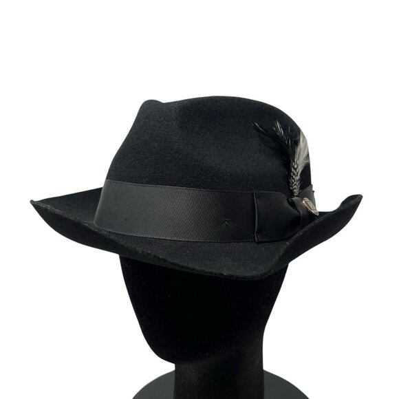Bruno Capelo XL Hat Cap Australian Wool Fedora Teardrop Crown Fabio FB230 7 1/2 - Picture 1 of 13